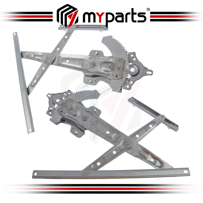 Myparts Nissan X-Trail T32 2014 - On (No Motor) Rear Power Window Gear Regulator Door | Pair LH Left Hand + RH Right Hand