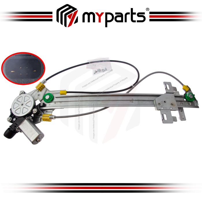 Myparts Honda HR-V RU 2015-On | Front Power Window Gear Regulator (Electric With 6 Pins Motor) | RH Right Hand (Driver Side)
