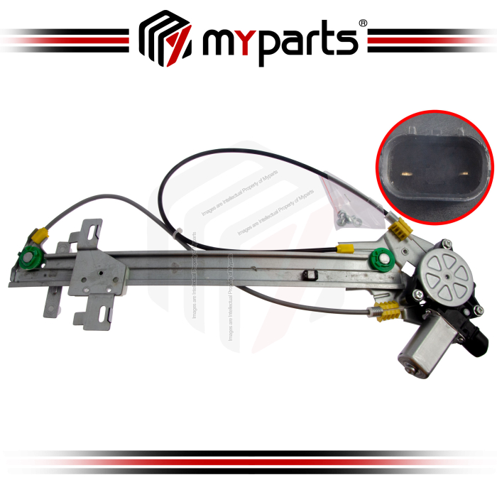 Myparts Honda HR-V RU 2015-On | Rear Power Window Gear Regulator (Electric With 2 Pins Motor) | LH Left Hand (Passenger Side)