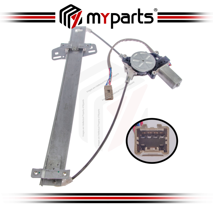 Myparts Honda Honda City GD 2002-2008 | Front Power Window Gear Regulator (With 6 Pins Motor) | RH Right Hand (Driver Side)