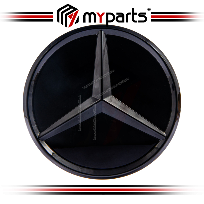 Myparts Mercedes Benz E Class A207 C207 Pre-Facelift 2009-2013 (Black 3D No LED) Front Logo Emblem Grille Badge | 1 Unit