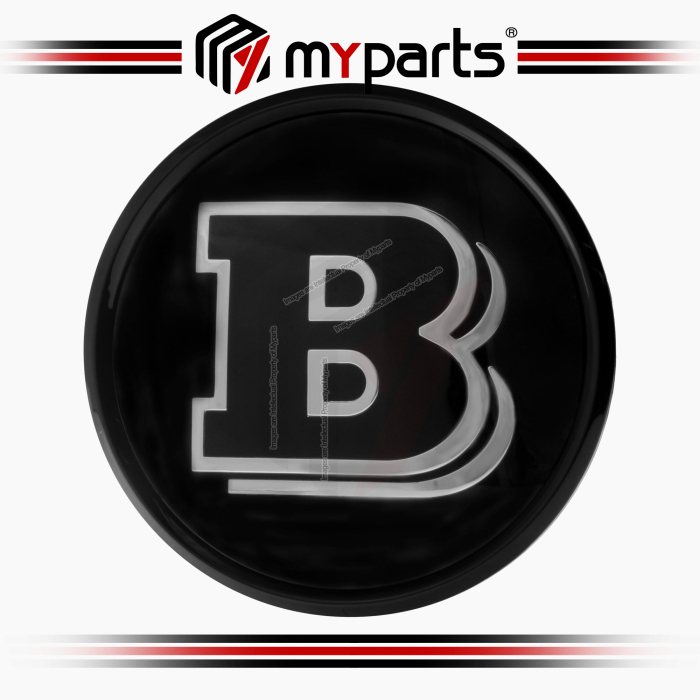 Myparts Mercedes Benz GLC Class X253 2015-2019 (Chrome&Black) Front Logo Emblem Grille Badge | 1 Unit