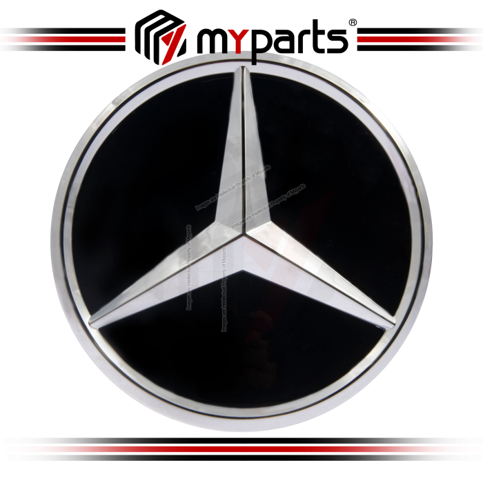 Myparts Mercedes Benz GLB Class X247 2019-2022 (Chrome 3D, No LED) Front Logo Emblem Grille Badge | 1 Unit