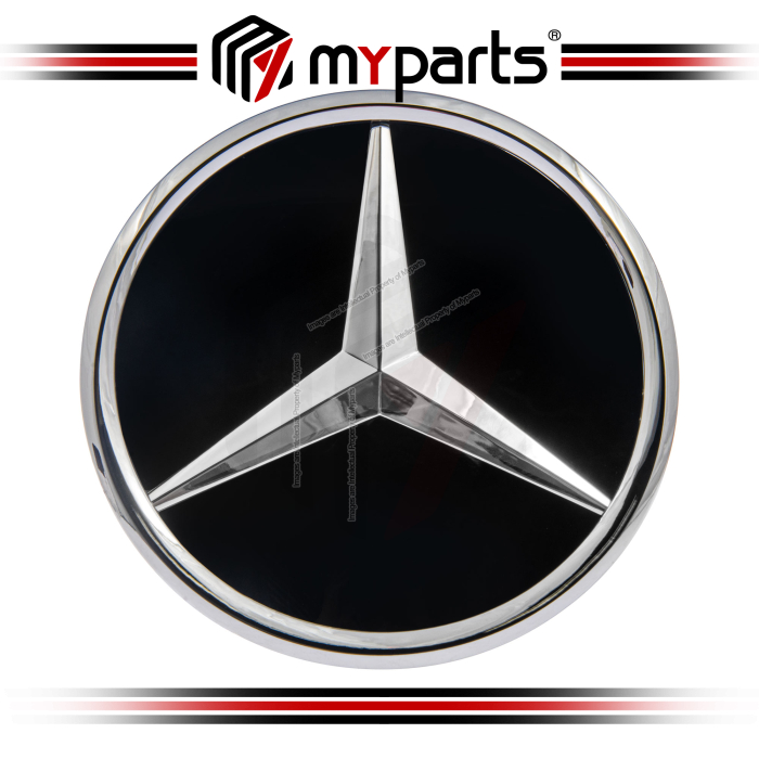 Myparts Mercedes Benz M Class W164 2005-2011 (Chrome) Front Logo Emblem Grille Badge | 1 Unit