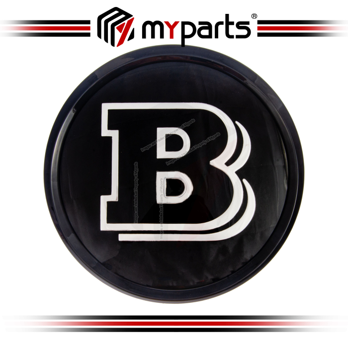 Myparts Mercedes Benz M Class W164 2005-2011 (Black & Chrome) Front Logo Emblem Grille Badge | 1 Unit