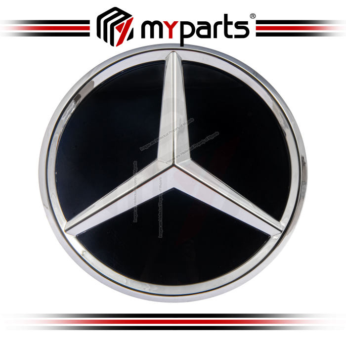 Myparts Mercedes Benz M Class W164 2005-2011 (Chrome 3D No LED) Front Logo Emblem Grille Badge | 1 Unit