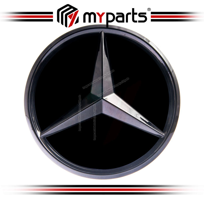 Myparts Mercedes Benz GLA-Class X156 2014-2020 (Black 3D No LED) Front Logo Emblem Grille Badge | 1 Unit