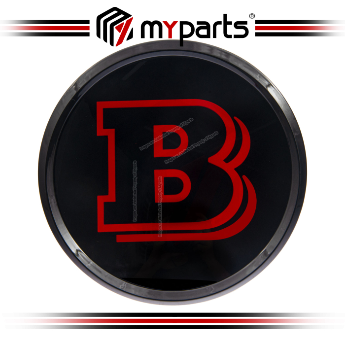 Myparts Mercedes Benz GLA-Class X156 2014-2020 (Black & Red) Front Logo Emblem Grille Badge | 1 Unit