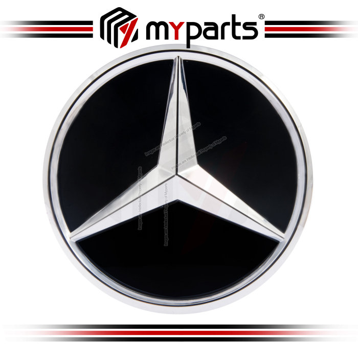 Myparts Mercedes Benz GLA-Class X156 2014-2020 (Chrome 3D No LED) Front Logo Emblem Grille Badge | 1 Unit