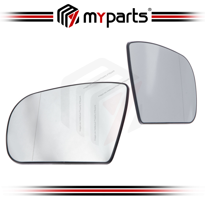 Myparts Mercedes Benz E Class W210 Facelift 1999~2002 Heated Side Door Mirror Glass (Aspherical) | Pair LH LHS Left Hand + RH RHS Right Hand