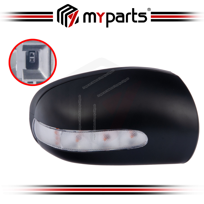 Myparts Mercedes Benz C Class W203 Pre-Facelift 2000~2004 Side Door Mirror Cover + Signal Lamp Indicator Turn | RH Right Hand Kanan