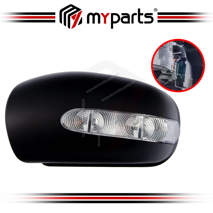 Myparts Mercedes Benz C Class W203 Facelift 2004~2007 Side Door Mirror Cover + LED Signal Lamp | LH Left Hand (Passenger Side)