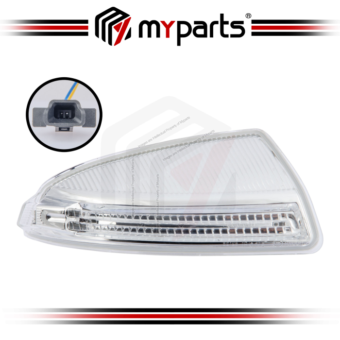 TYC Fits Mercedes Benz C-Class W204 Pre-Facelift 2007~2011 Side Door Mirror LED Signal Lamp Turn | RH Right Hand (Driver Side)