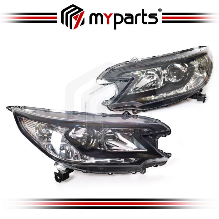 TYC Fits Honda CRV CR-V RM 2012~2014 | Headlight Head Light Front Lamp (Halogen Type) | Pair LH Left (Passenger) +  RH Right (Driver)