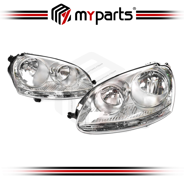 Head Light (Halogen, Chrome) (Set LH+RH)