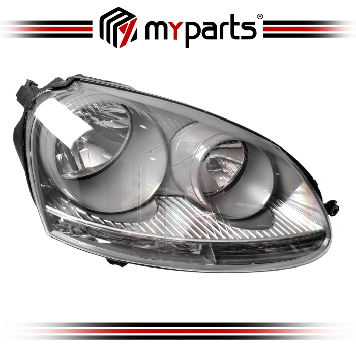 TYC Fits VolksWagen VW Golf MK5 2004~2008 | Headlight Head Light Front Lamp (Dark Grey) | RH RHS Right Hand (Driver Side)