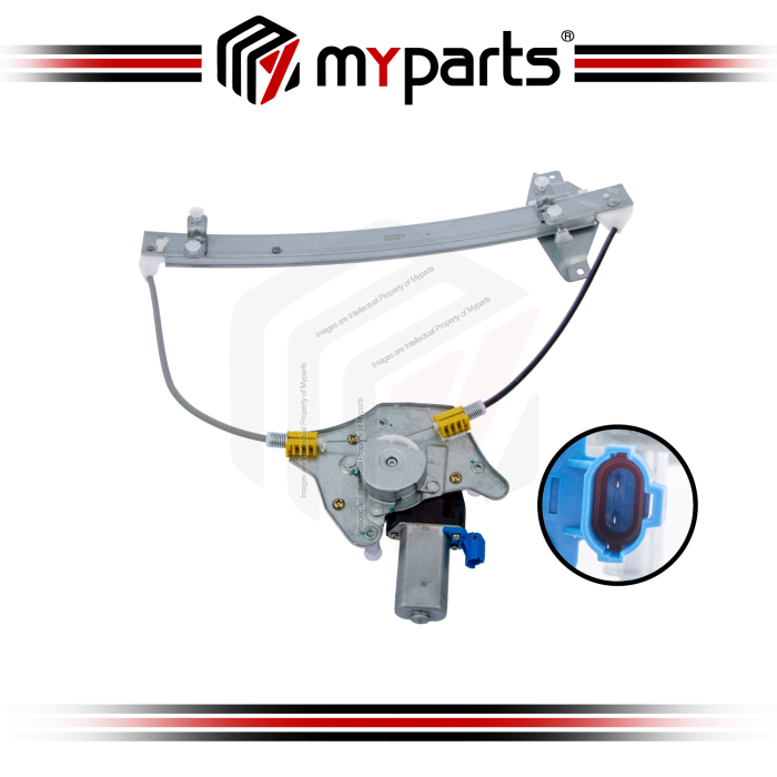 Myparts Chevrolet Aveo Hatchback 2005~2009 (With Motor) REAR Power Electric Window Gear Regulator Motor | LH Left Hand (Passenger Side)