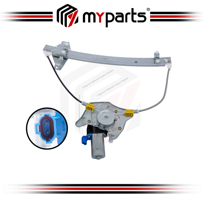 Myparts Chevrolet Aveo Hatchback 2005~2009 (With Motor) REAR Power Electric Window Gear Regulator Motor | RH Right Hand (Driver Side)