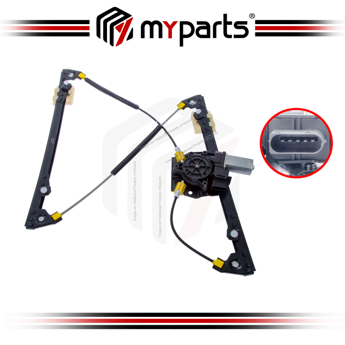 Myparts BMW 3 Series F30 2012~2019 (With Motor) Power Electric Window Gear Regulator | LH Left Hand (Passenger Side)