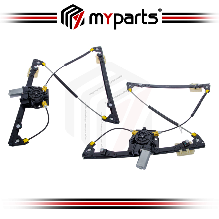 Myparts BMW 3 Series F30 2012~2019 (With Motor) Power Electric Window Gear Regulator | Pair LH Left Hand Side + RH Right Hand Side