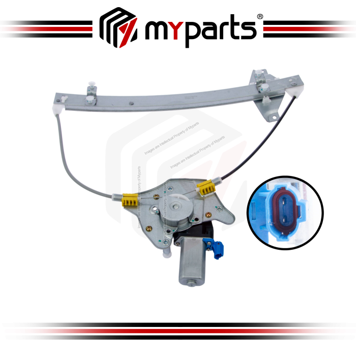 Myparts Chevrolet Aveo Sedan 2003~2009 (With Motor) REAR Power Electric Window Gear Regulator Motor | LH Left Hand (Passenger Side)