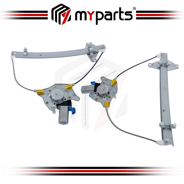 Myparts Chevrolet Aveo Sedan 2003~2009 (With Motor) REAR Power Electric Window Gear Regulator Motor | Pair LH Left Hand Side + RH Right Hand Side