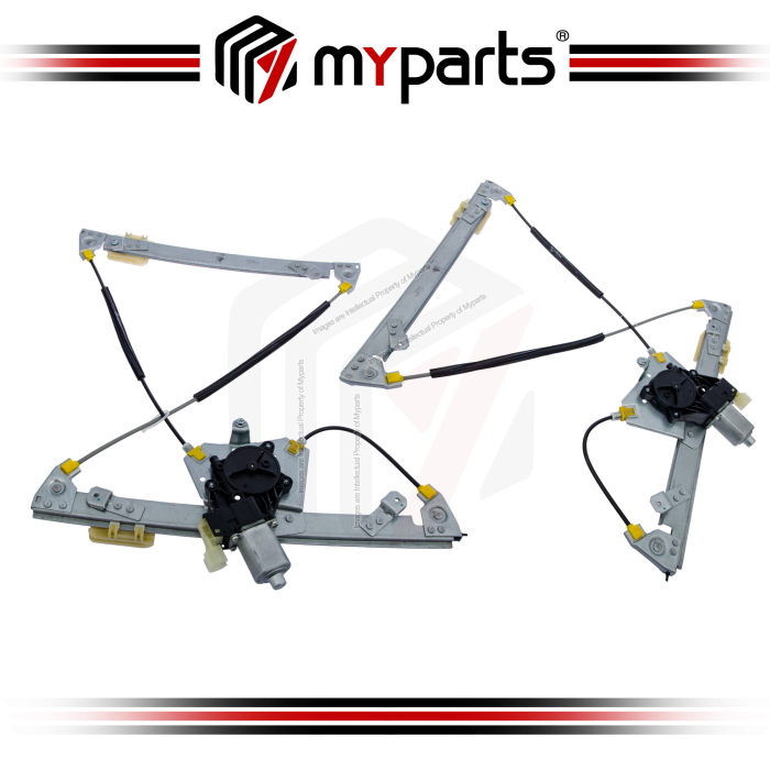 Myparts Ford Ranger T6 T7 T9 2011~2022 (With Motor) FRONT Power Electric Window Gear Regulator | Pair LH Left (Passenger) + RH Right (Driver)