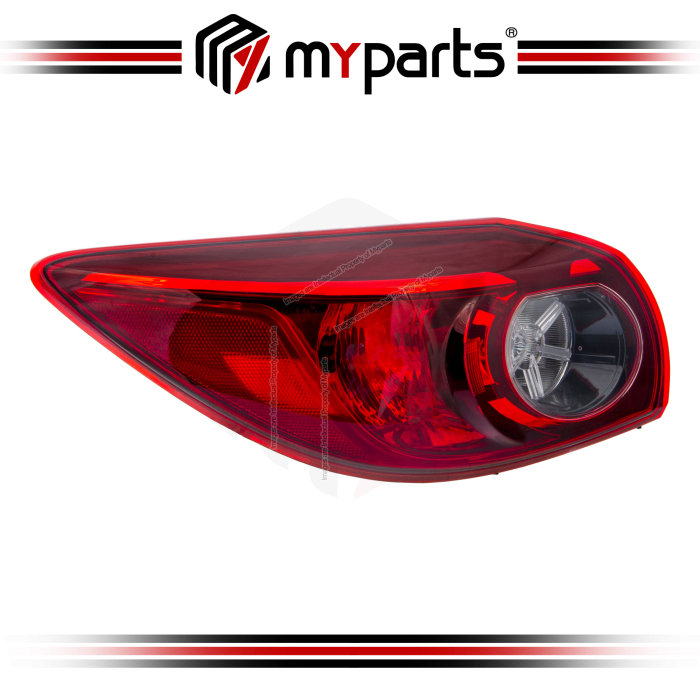 TYC Fits Mazda 3 Skyactiv BM BN 5 Door Hatch 2013~2019 | Outer Taillight Tail Light Rear Lamp (Non LED) | LH LHS Left Hand (Passenger Side)