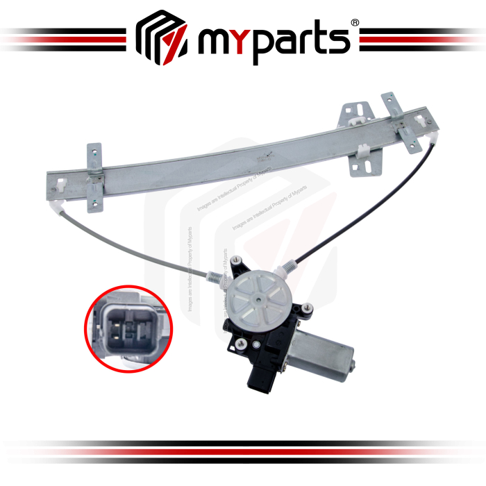 Myparts Honda Odyssey RB1 RB2 2004~2008 (2 Pins Motor) FRONT Power Electric Window Gear Regulator | LH LHS Left Hand (Passenger)