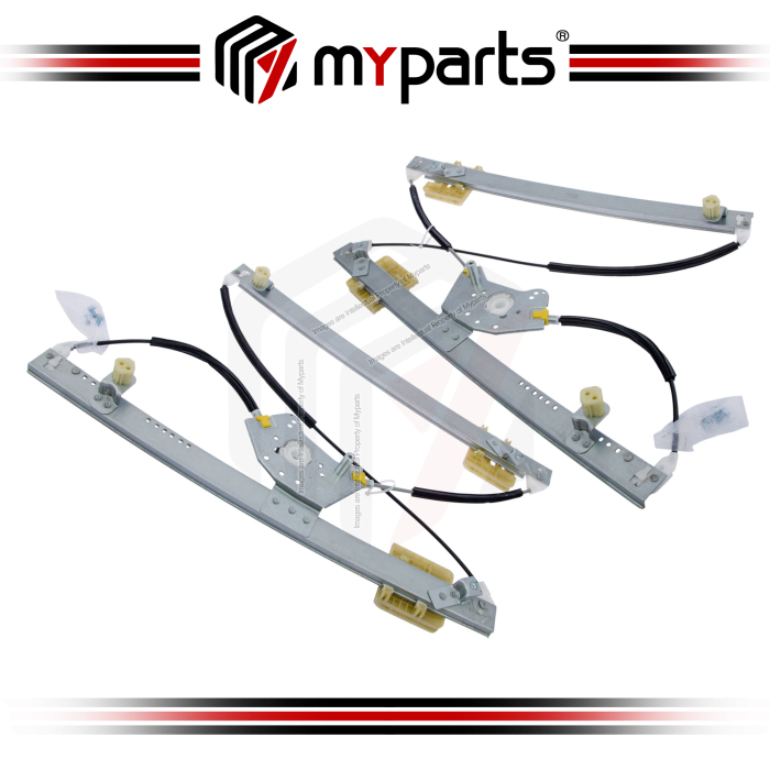 Myparts Land Rover Range Rover 2012~2021 REAR (No Motor) Power Window Gear Regulator Door | Pair LH Left Hand (Passenger) + RH Right Hand (Driver)