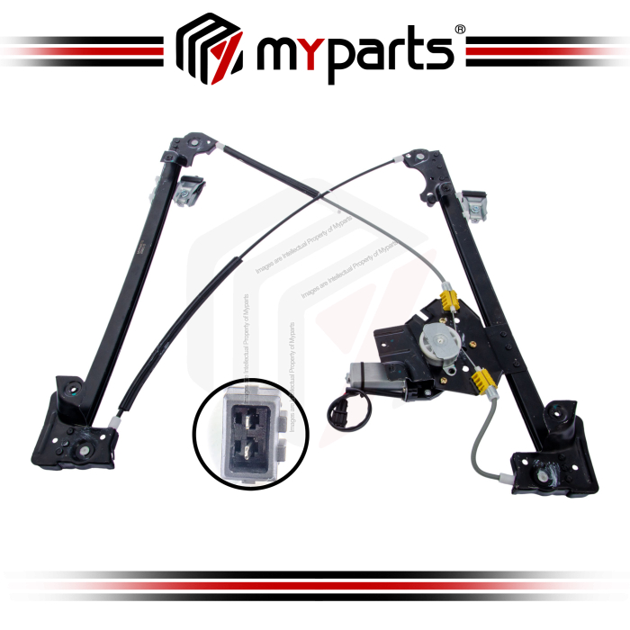 Myparts Land Rover Freelander L314 1998~2006 (With Motor) FRONT Power Window Gear Regulator | LH LHS Left Hand (Passenger)