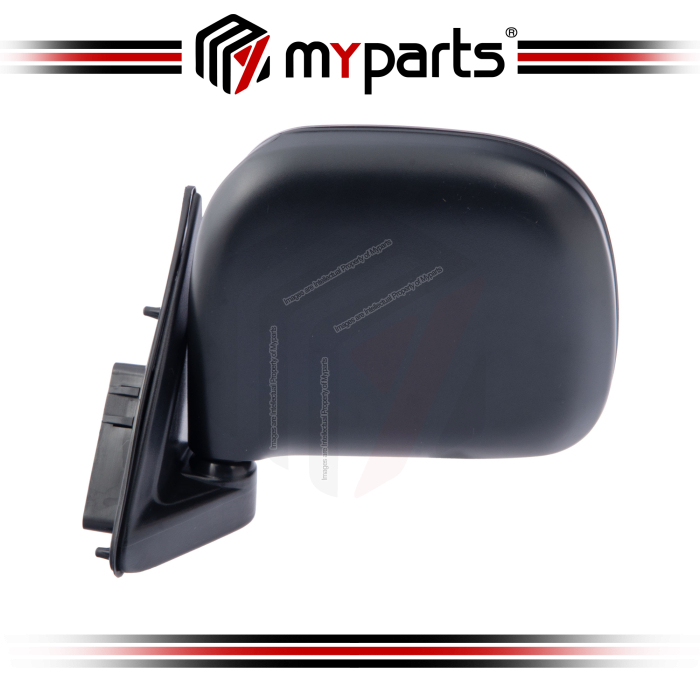 Myparts Fits Toyota Hiace RZH Van Bus 1990~2005 | Manual Side Door Mirror Rearview (Black) | LH LHS Left Hand (Passenger Side)