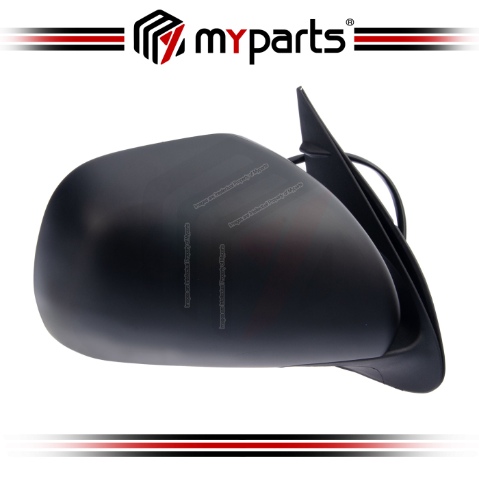 Myparts Fits Toyota Hiace Van KDH200 2014~2019 Electric Power Side Door Mirror (Black, Auto Flip 5 Pins) | RH Right Hand (Driver Side)