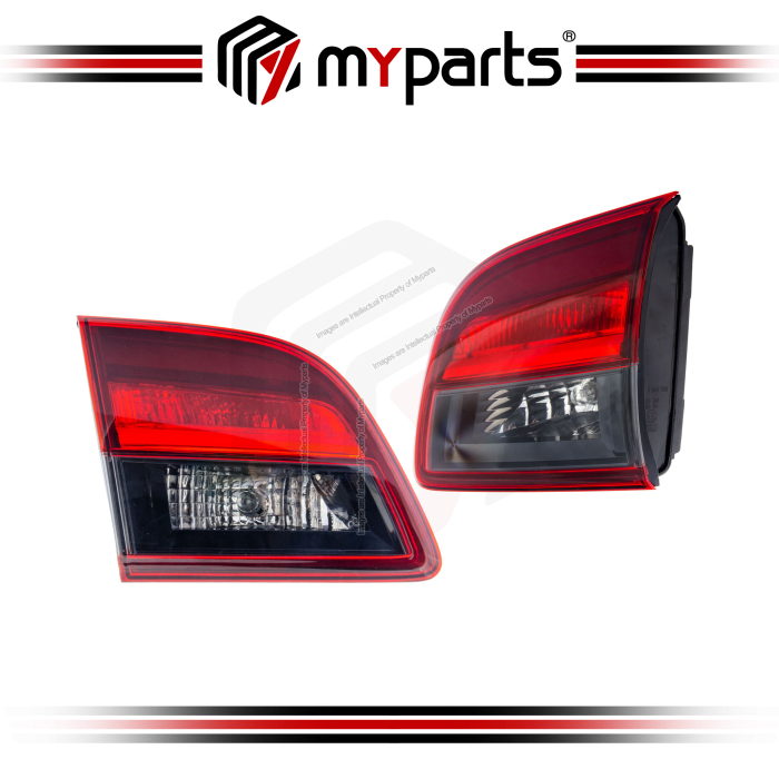 TYC Fits Mazda CX9 CX-9 TB 2012~2016 | Rear Garnish Inner Taillights Tail Lights Tail Gate Lamps | Pair LH Left (Passenger) + RH Right (Driver)