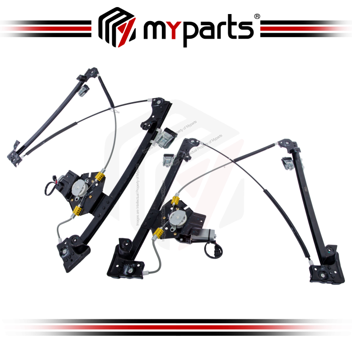 Myparts Land Rover Freelander L314 1998~2006 (With Motor) FRONT Power Window Gear Regulator | Pair LH Left Hand (Passenger) + RH Right Hand (Driver)