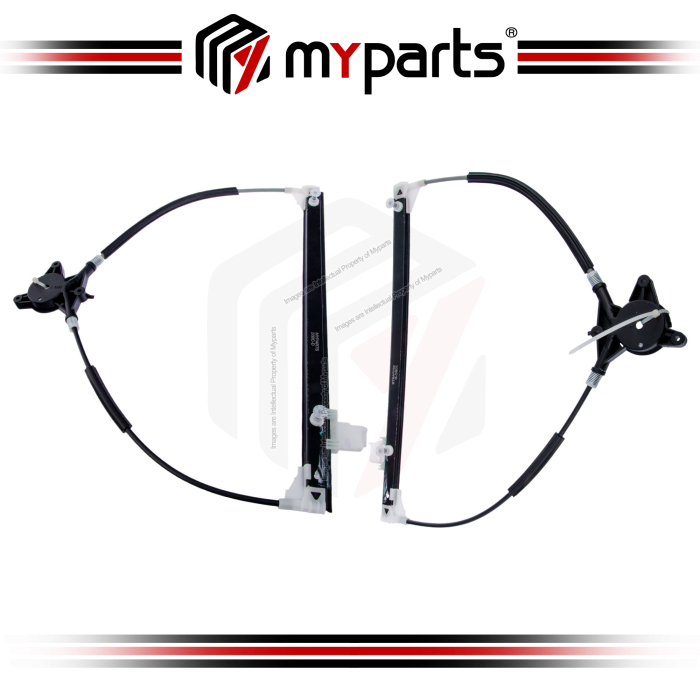 Myparts Mazda 5 CR Series 2005~2010 (No Motor) Power Electric Window Gear Regulator Door | Pair LH Left Hand (Passenger) + RH Right Hand (Driver)