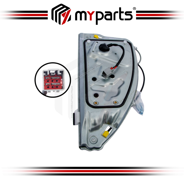 Myparts Land Rover Freelander L359 2006~2014 (6 Pins Motor) Rear Power Electric Window Gear Regulator | RH RHS Right Hand (Driver)