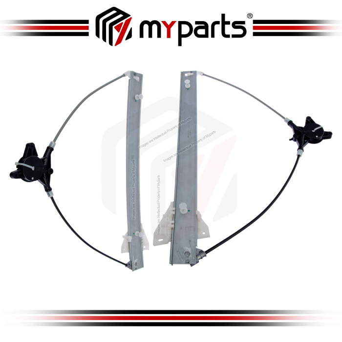 Myparts Mazda 5 CR Series 2005~2010 (No Motor) FRONT Power Electric Window Gear Regulator | Pair LH Left Hand (Passenger) + RH Right Hand (Driver)
