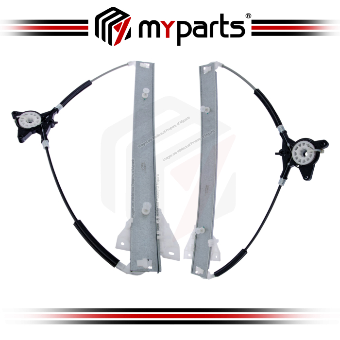 Myparts Fits Mazda 6 GG GY Series 2002~2007 (No Motor) FRONT Electric Power Window Regulator Gear | Pair LH Left (Passenger) + RH Right (Driver)