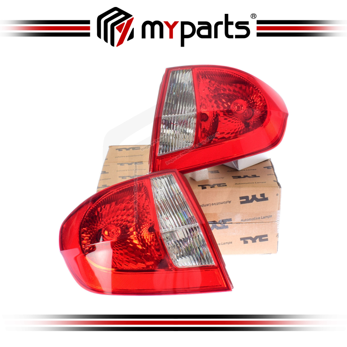 Myparts Hyundai GETZ 2005~2009 | Taillamp Tail Lamp Taillight Tail Light Rear Lamp | Pair LH Left Hand (Passenger) + RH Right Hand (Driver)