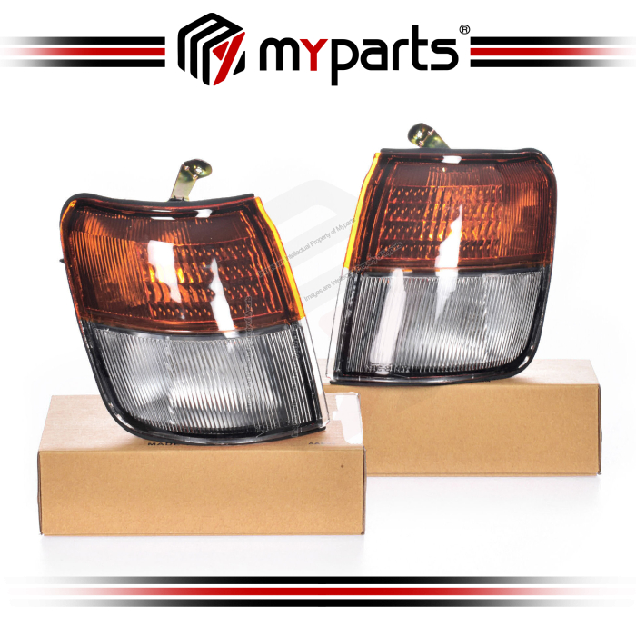 TYC Mitsubishi Pajero V24 V32 V34 V44 V46 1991~1997 Angle Corner Park Signal Lamp Indicator | Pair LH Left Hand (Passenger) + RH Right Hand (Driver)