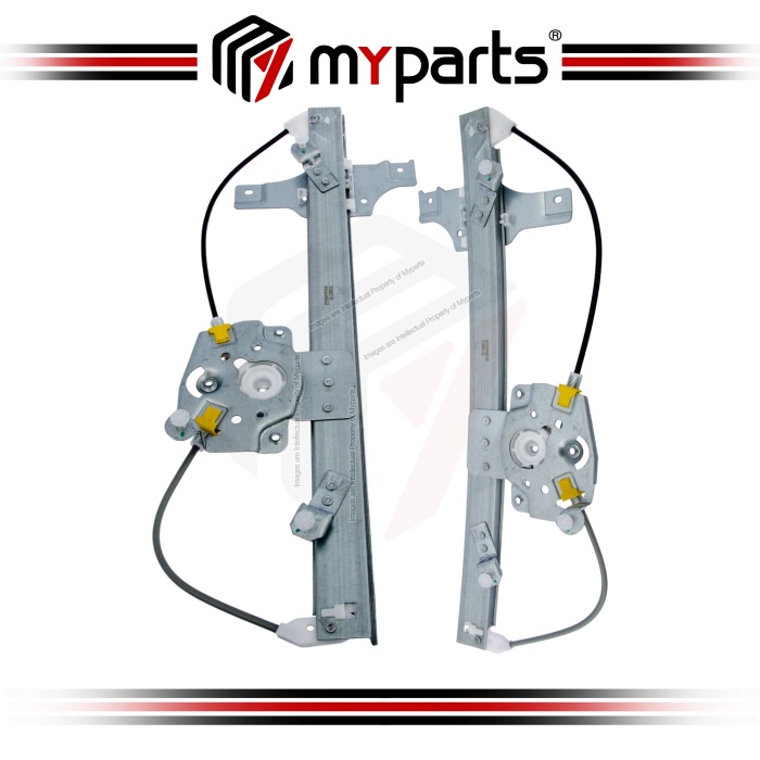 Myparts Peugeot 208 A9 Series 2012~2019 (No Motor) 4 Door Hatch FRONT Power Electric Window Gear Regulator | Pair Set LH Left Hand + RH Right Hand