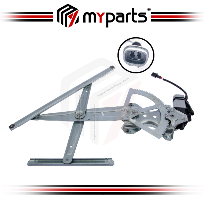 Myparts Mitsubishi Triton L200 ML KA KB 2006~2015 (With Motor) FRONT Power Window Gear Regulator | RH Right Hand (Driver)