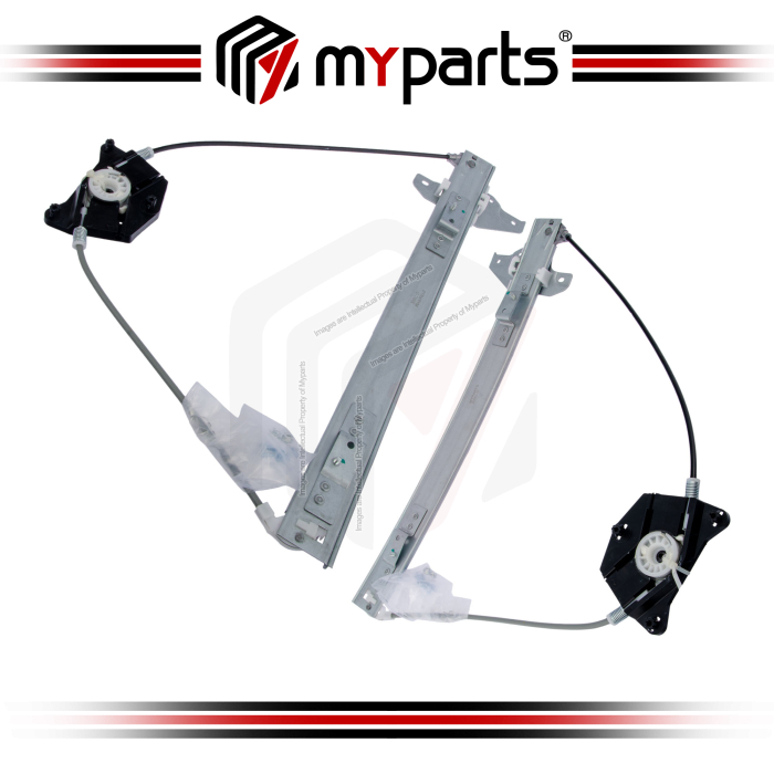 Myparts Peugeot 407 2004~2010 | (No Motor) FRONT Power Electric Window Gear Regulator Door | Pair LH Left Hand (Passenger) + RH Right Hand (Driver)