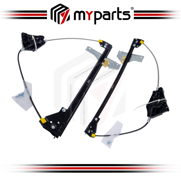 Myparts Peugeot 307 Series 2002~2009 (No Motor) 4 Door Hatch FRONT Power Electric Window Gear Regulator | Pair LH left (Passenger) + RH Right (Driver)