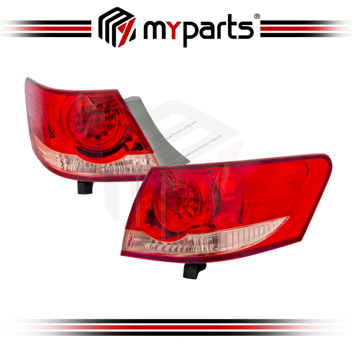 TYC Fits Toyota Camry 2.0E 2.0G 2.4V ACV40 2006~2009 | Taillight Tail Light Outer Rear Lamp | Set LH LHS Left (Passenger) +  RH RHS Right (Driver)