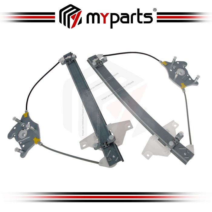 Myparts Fits Hyundai Sonata EF Sedan 2001~2005 | FRONT Electric Power Door Window Regulator (No Motor) | Set Of LH LHS Left Hand + RH RHS Right Hand