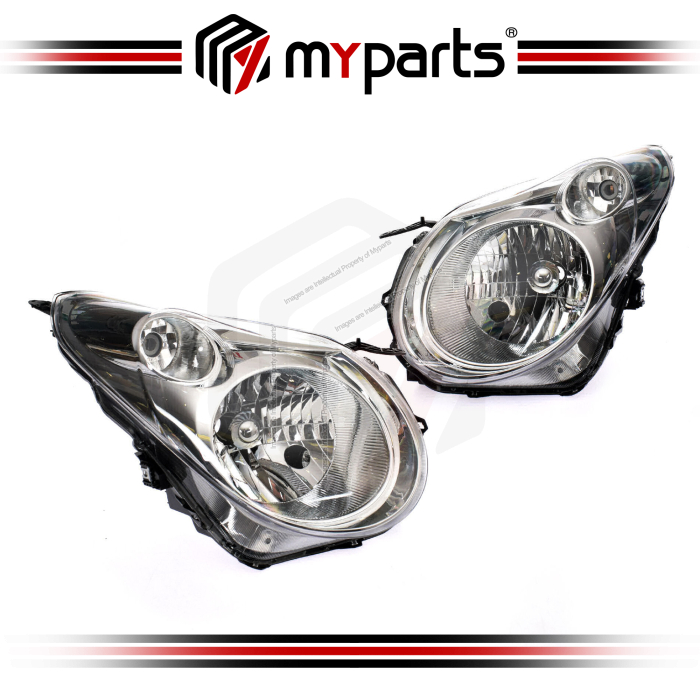 TYC Fits Suzuki Alto 2009~2014 | Headlamp Head Lamp Head Light Front Lamp | Pair LH Left Hand (Passenger) + RH right Hand (Driver)