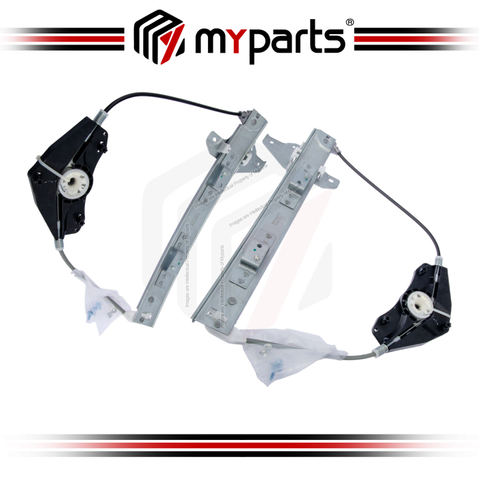Myparts Peugeot 407 2004~2010 | (No Motor) REAR Power Electric Window Gear Regulator Door | Pair LH Left Hand (Passenger) + RH Right Hand (Driver)