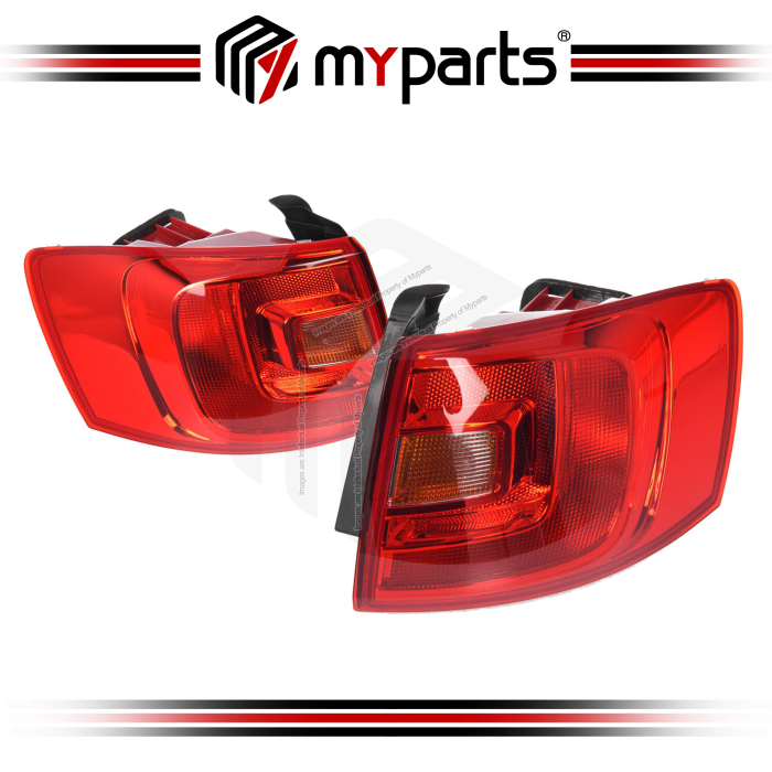 TYC Volkswagen VW Jetta 1B 2011~2014 Outer Taillamp Tail Lamp Tail Light Rear | Pair LH Left Hand (Passenger) + RH Right Hand (Driver)